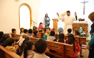 Primera eucaristía en la Capilla IAC
